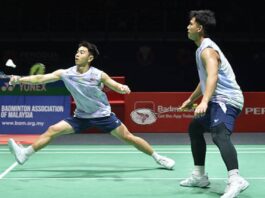 Goh Sze Fei and Nur Izzuddin Rumsani reach the 2026 Indonesia Open badminton quarterfinals in Jakarta. (Photo: AFP)