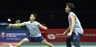 Goh Sze Fei and Nur Izzuddin Rumsani reach the 2026 Indonesia Open badminton quarterfinals in Jakarta. (Photo: AFP)