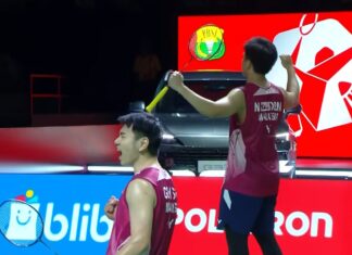 Goh Sze Fei-Nur Izzuddin Beat Kim Won Ho-Seo Seung Jae to Reach Indonesia Open Final Goh Sze Fei and Nur Izzuddin celebrate after defeating Kim Won Ho and Seo Seung Jae to reach the 2026 Indonesia Open badminton men’s doubles final. (Photo: BWF)
