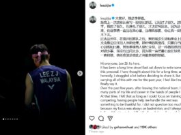 Lee Zii Jia receives support from badminton fans after sharing an emotional statement about his recent struggles and career challenges. (Photo: Lee Zii Jia's Facebook)