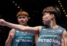 Kang Khai Xing and Aaron Tai upset China’s seventh seeds Chen Bo Yang and Liu Yi at the first round of 2026 Japan Open. (Photo: BAM)