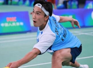 Kento Momota Wins 2026 Shanghai Open After Three-Game Comeback Kento Momota defeats Ren Chengming to win the men’s singles title at the 2026 Shanghai Open badminton tournament. (Photo: Xinhua)