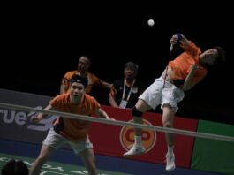 Man Wei Chong and Soh Wooi Yik recorded their first victory as a men’s doubles partnership at the China Open. （Photo: AFP)