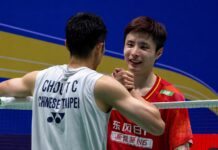 Chou Tien Chen Stuns Shi Yu Qi to Set Up All-Taiwan China Open Semifinal Chou Tien Chen shakes hands with Shi Yu Qi after their match. (Photo: BWF)