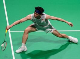 Lee Zii Jia advances to the Canada Open badminton quarterfinals after defeating Liao Jhuo-Fu in the men’s singles second round. (Photo: AFP)