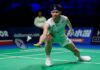 Lee Zii Jia advances to the second round of the Taipei Open badminton tournament after defeating Liao Jhuo-Fu. (Photo: AFP)