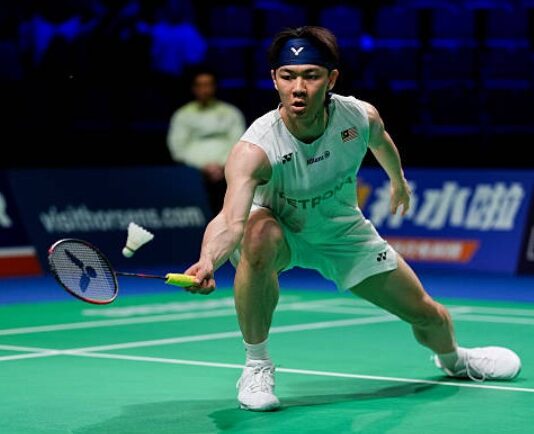 Lee Zii Jia advances to the second round of the Taipei Open badminton tournament after defeating Liao Jhuo-Fu. (Photo: AFP)