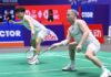 Aaron Chia and Aaron Tai advance to the men’s doubles quarterfinals at the Taipei Open badminton tournament. (Photo: China Open)