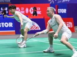 Aaron Chia and Aaron Tai advance to the men’s doubles quarterfinals at the Taipei Open badminton tournament. (Photo: China Open)