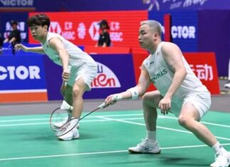 Aaron Chia and Aaron Tai advance to the men’s doubles quarterfinals at the Taipei Open badminton tournament. (Photo: China Open)