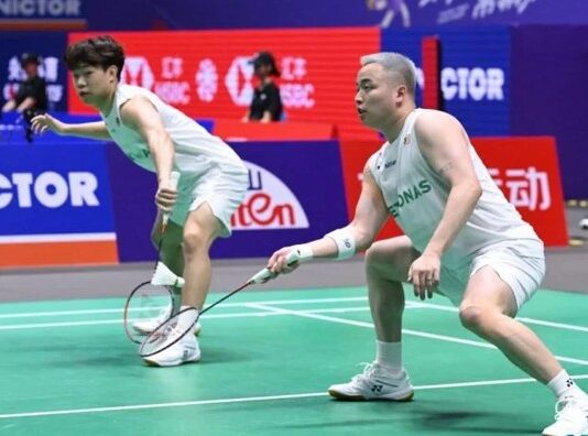 Aaron Chia and Aaron Tai advance to the men’s doubles quarterfinals at the Taipei Open badminton tournament. (Photo: China Open)