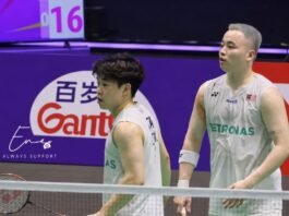 Aaron Chia and Aaron Tai compete reach Taipei Open semifinals. (Photo: AFP)