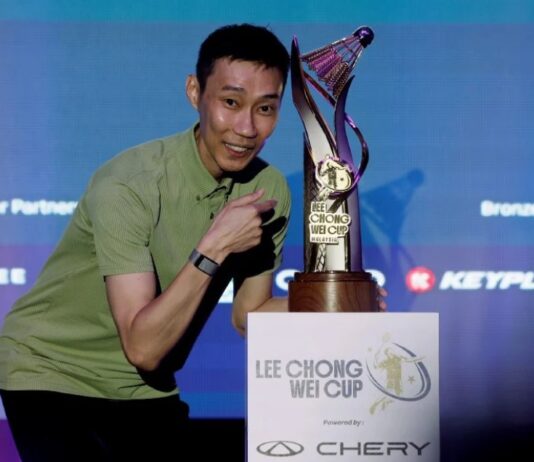 Congratulations to Lee Chong Wei on the launch of the Lee Chong Wei Cup, with best wishes for a successful inaugural tournament that inspires the next generation of badminton players. (Photo: Bernama)