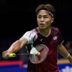 Garret Tan stunned India’s Lakshya Sen 21-19, 19-21, 21-17 to reach the round of 16 at the 2026 BWF World Championships in New Delhi. (Photo: AFP)