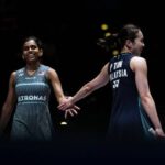 Pearly Tan and Thinaah Muralitharan advance to the round of 16 at the 2026 BWF World Championships in New Delhi. (Photo: AFP)