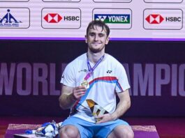 Congratulations to Alex Lanier on making history as the first French men’s singles player to win the BWF World Championships title. (Photo: AFP)