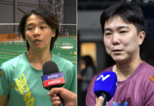 Wong Pei Tty and Teo Kok Siang (R) will return to the Badminton Association of Malaysia coaching setup on September 1, strengthening Malaysia’s mixed and women’s doubles programs. (Photo: Bernama)