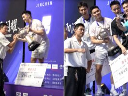 Cheam June Wei Wins Fifth Lin Dan Cup Title as Earnings Top RMB1 Million Malaysia’s Cheam June Wei celebrates his fifth Lin Dan Cup badminton title after defeating China’s Ren Cheng Ming 15-11, 15-6 in the 2026 Jincheng final. (Photo: Lin Dan Cup)