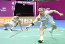 Aaron Chia and Aaron Tai advance to the men’s doubles quarterfinals at the 2026 Korea Masters badminton tournament. (Photo: Taipei Open)