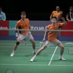 Man Wei Chong and Soh Wooi Yik advance to the men’s doubles semifinals at the 2026 Korea Masters badminton tournament. (Photo: Bernama)