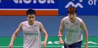 Man Wei Chong and Soh Wooi Yik advance to face fellow Malaysians Tee Kai Wun and Yap Roy King in the all-Malaysian 2026 Korea Masters men’s doubles final. (Photo: BWF)