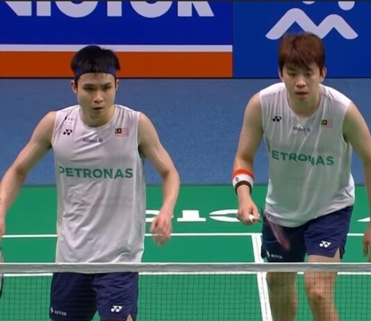 Man Wei Chong and Soh Wooi Yik advance to face fellow Malaysians Tee Kai Wun and Yap Roy King in the all-Malaysian 2026 Korea Masters men’s doubles final. (Photo: BWF)