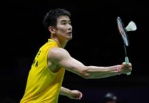 Li Shifeng and mixed doubles world champions Thom Gicquel and Delphine Delrue were among the major first-round casualties at the 2026 China Masters in Shenzhen. (Photo: AFP)