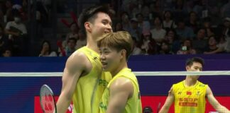 Soh Wooi Yik and Aaron Tai reached the quarterfinals of the 2026 China Masters in Shenzhen, China. (Photo: AFP)