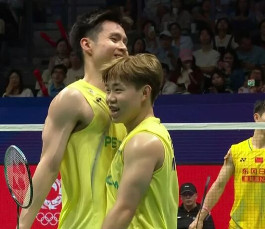 Soh Wooi Yik and Aaron Tai reached the quarterfinals of the 2026 China Masters in Shenzhen, China. (Photo: AFP)