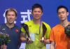 Jason Gunawan, Lee Cheuk Yiu Make Hong Kong History Under Wong Choong Hann at China Masters Wong Choong Hann (center) celebrates with his protégés Jason Gunawan (right) and Lee Cheuk Yiu after they created Hong Kong’s first all-Hong Kong men’s singles final of the BWF World Tour era, with Gunawan going on to become the first Hong Kong player to win a Super 750 title.