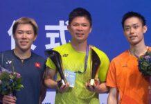 Jason Gunawan, Lee Cheuk Yiu Make Hong Kong History Under Wong Choong Hann at China Masters Wong Choong Hann (center) celebrates with his protégés Jason Gunawan (right) and Lee Cheuk Yiu after they created Hong Kong’s first all-Hong Kong men’s singles final of the BWF World Tour era, with Gunawan going on to become the first Hong Kong player to win a Super 750 title.