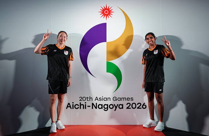 Pearly Tan and Thinaah Muralitharan lead Malaysia’s women’s badminton team at the 2026 Aichi-Nagoya Asian Games in Japan. (Photo: AFP)