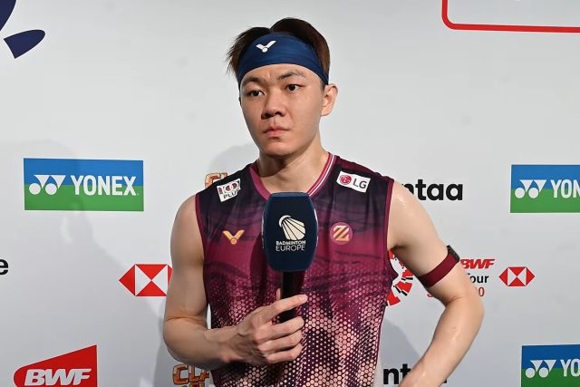 Malaysia’s Lee Zii Jia defeats world No. 2 Christo Popov 21-11, 21-16 to reach the 2026 Arctic Open semifinals, while Aaron Tai and Yap Roy King also advanced in men’s doubles. (Photo: Badminton Europe)