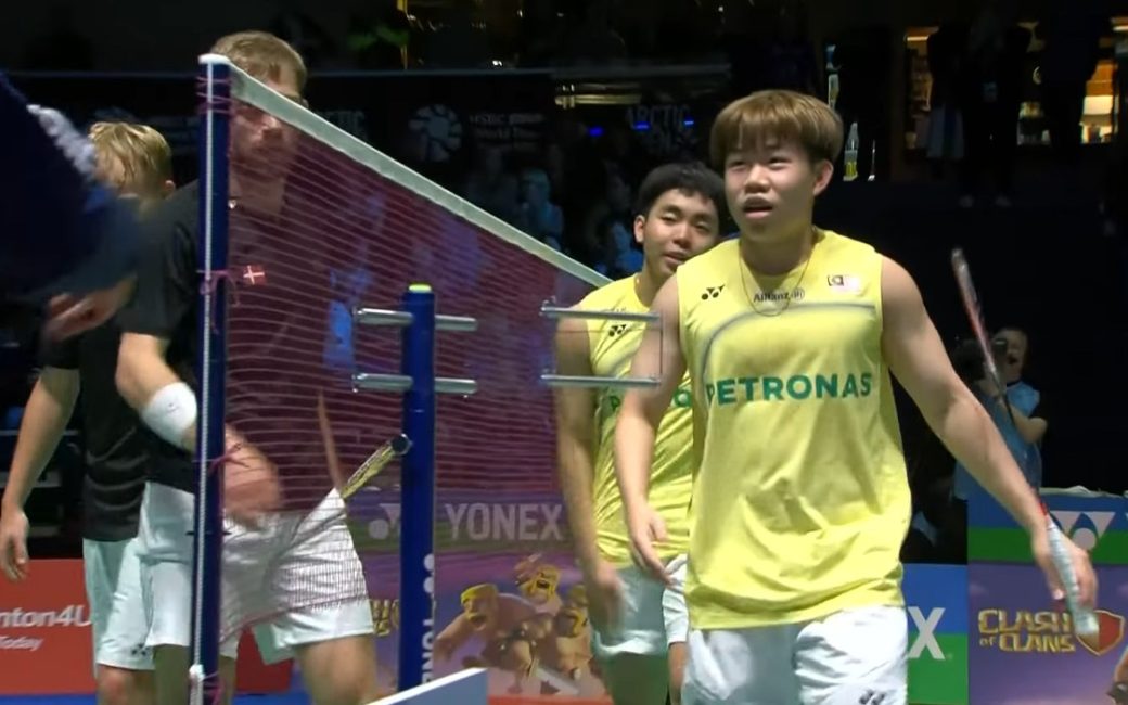 Malaysia’s Aaron Tai and Yap Roy King defeated Denmark’s Christian Faust Kjaer and Rasmus Kjaer 21-14, 21-16 to reach the men’s doubles final at the 2026 Arctic Open. (Photo: BWF)