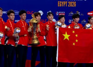 China defeated Malaysia 2-1 in the BWF World Junior Team Championships 2026 final, also known as the Suhandinata Cup, in Cairo, Egypt. （Photo: BWF)