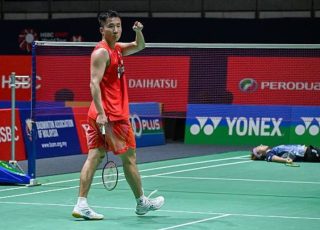 China’s world No. 32 men’s singles player Lu Guang Zu could face a retirement decision from the national badminton team by the end of 2026 amid ongoing squad restructuring. (Photo: AFP)