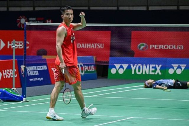 China’s world No. 32 men’s singles player Lu Guang Zu could face a retirement decision from the national badminton team by the end of 2026 amid ongoing squad restructuring. (Photo: AFP)
